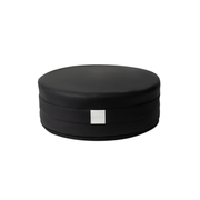 Maison Snail meditation cushion in Midnight - round zafu design with vegan leather cover