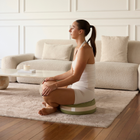 Maison Snail Round Zafu Meditation Cushion in Matcha Green